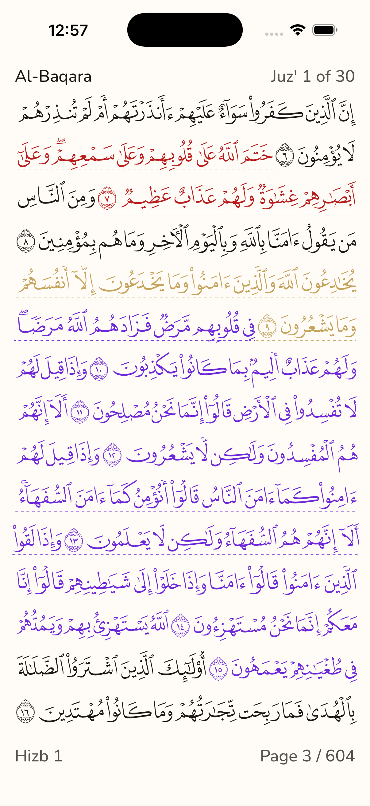 Qurany app screenshot (replace with current captures)